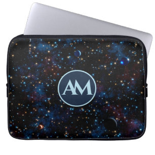 Funda Para Portátil Cielo nocturno con estrellas y planetas personaliz