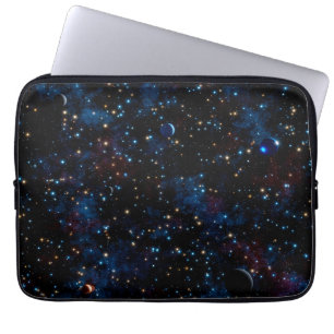 Funda Para Portátil Cielo nocturno estrellado con estrellas y planetas