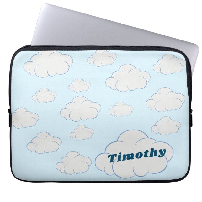 Funda Para Portátil Cielo nublado azul personalizado de Guay (Frente)