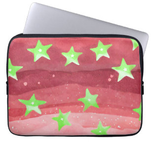 Funda Para Portátil cielo rojo con estrellas