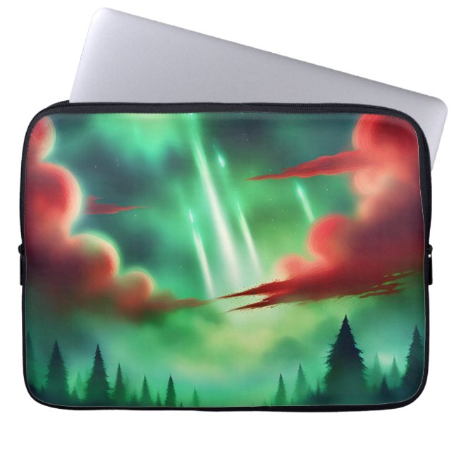 Funda Para Portátil cielo verde (Frente)