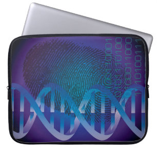 Funda Para Portátil Ciencia de las huellas dactilares de ADN