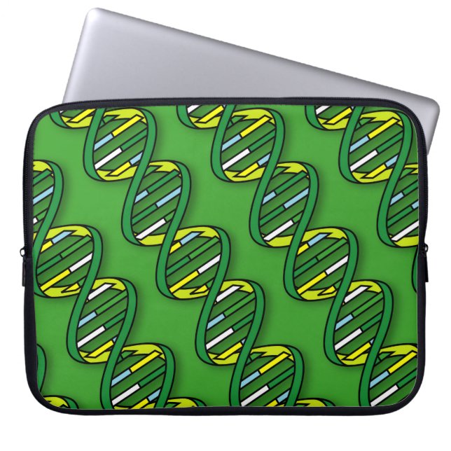 Funda Para Portátil Ciencia de patrones de ADN (Frente)