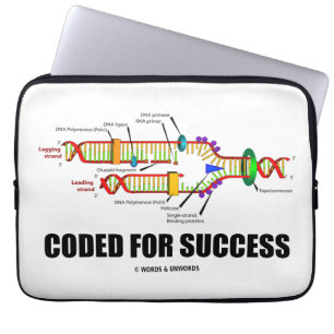Funda Para Portátil Cifrado para el éxito (réplica de la DNA)