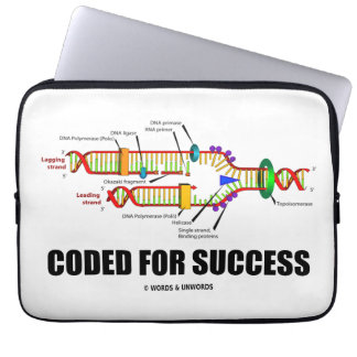 Funda Para Portátil Cifrado para el éxito (réplica de la DNA)