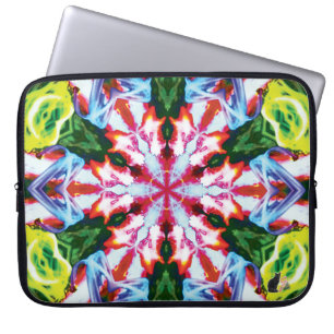 Funda para portátil Cilantro Kaleidoscope
