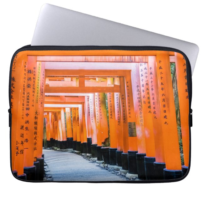 Funda Para Portátil Cincuenta sombras de naranja - Senbon Torii, Kyoto (Frente)