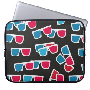 Funda Para Portátil Cine, patrón de gafas 3d, sin costuras. 