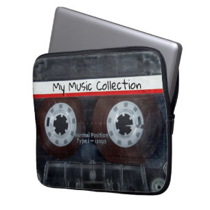 Funda Para Portátil Cinta cassette de audio antigua