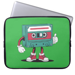 Funda Para Portátil Cinta de cassette retro.