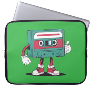 Funda Para Portátil Cinta de cassette retro.