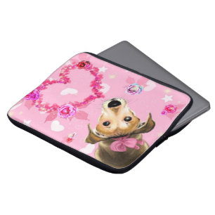 Funda Para Portátil Cinta Rosa - Amor