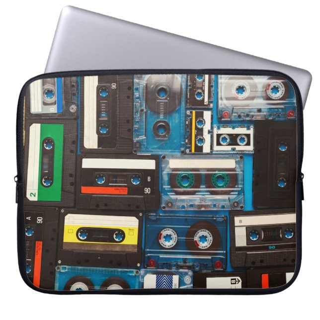 Funda Para Portátil Cintas de audio retro (Frente)