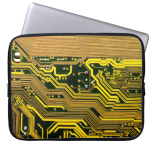 Funda Para Portátil circuito informático de telecomunicaciones, abstra