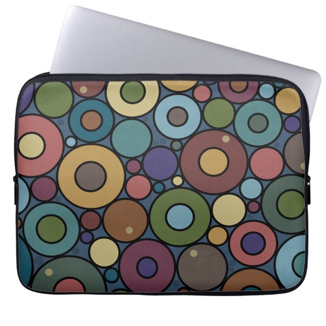Funda Para Portátil Círculo de la manga del portátil (Frente)