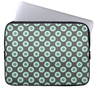 Funda Para Portátil Círculos de combinación grises de Shirley Taylor