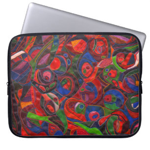 Funda Para Portátil Círculos rojos