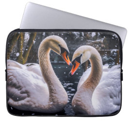 Funda Para Portátil Cisnes románticos en un país maravillosamente inve