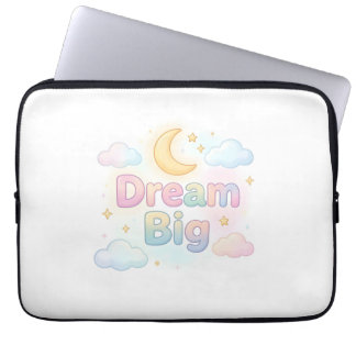 Funda Para Portátil Cita caprichosa en pastel suave sobre blanco