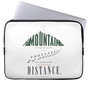 Funda Para Portátil Cita de distancia de pasos de montaña