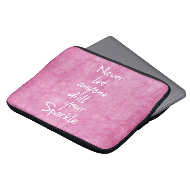 Funda Para Portátil Cita de espuma rosada (Superior anverso)