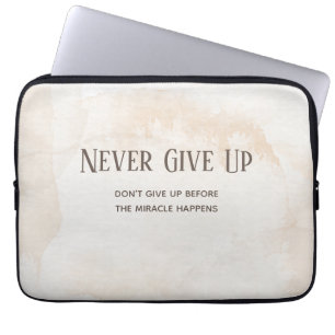 Funda Para Portátil Cita de motivación de acuarela