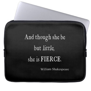 Funda Para Portátil Cita de Shakespeare ella sea citas pequeñas pero