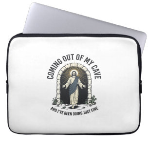 Funda Para Portátil Cita Divertida Cueva Resurrección Grabado Antiguo