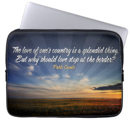 Funda Para Portátil Cita Inspiradora "Amor sin fronteras"