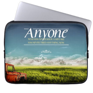 Funda Para Portátil Cita Inspiradora "Cometer errores"