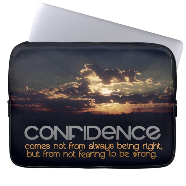Funda Para Portátil Cita Inspiradora de "confianza" (Frente)