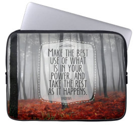 Funda Para Portátil Cita Inspiradora de Epictetus "Adaptar"