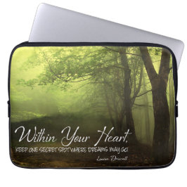 Funda Para Portátil Cita Inspiradora de Louise Driscoll "Dentro"