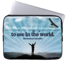 Cita Inspiradora de Mahatma Gandhi "Sé el cambio"