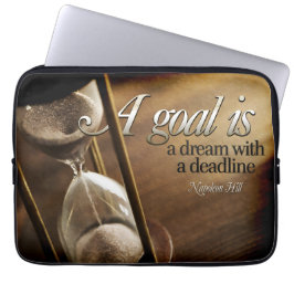 Funda Para Portátil Cita Inspiradora de Napoleón Hill "Un gol"