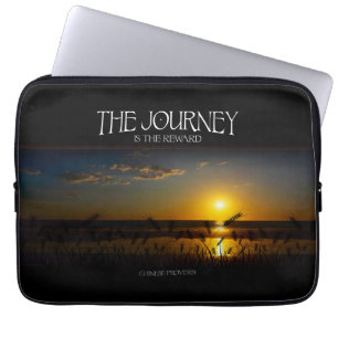 Funda Para Portátil Cita Inspiradora "El viaje es la recompensa"