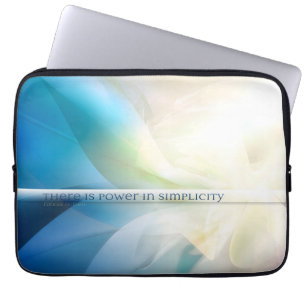 Funda Para Portátil Cita Inspiradora "Poder en la simplicidad"