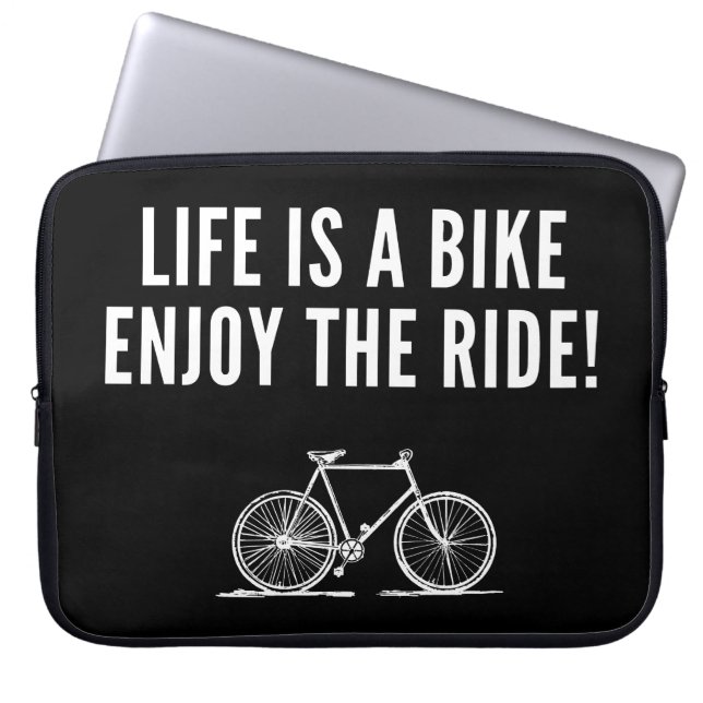 Funda Para Portátil Citas de ciclismo motivacionales (Frente)