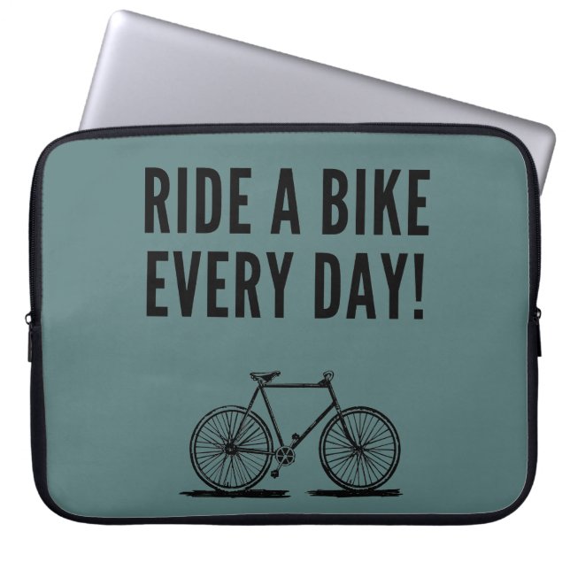 Funda Para Portátil Citas de ciclismo motivacionales (Frente)