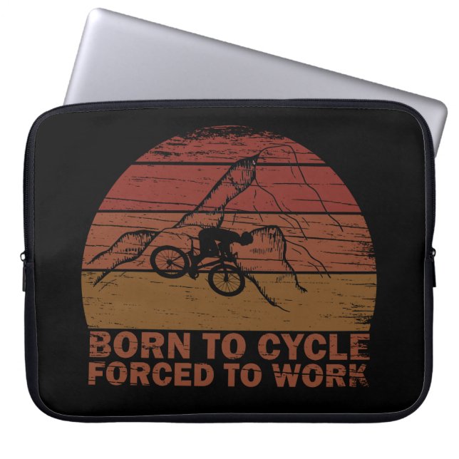 Funda Para Portátil Citas de ciclismo motivacionales (Frente)