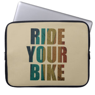 Funda Para Portátil citas inspiradoras de ciclismo