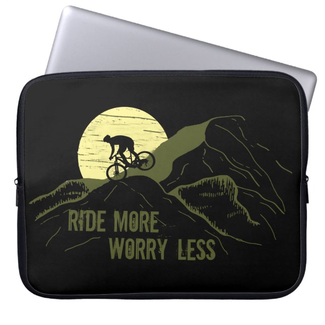 Funda Para Portátil citas inspiradoras de ciclismo (Frente)