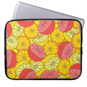 Funda Para Portátil Citrus Frutos Patrón Brillante Sin Marea
