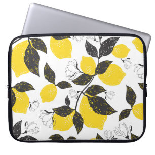 Funda Para Portátil Citrus Lemons, Verano Vintage Sin Marea.