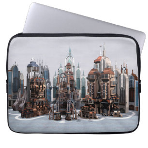 Funda Para Portátil Ciudad de fantasía futurista Arte de horizonte de 