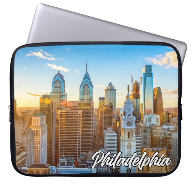 Funda Para Portátil Ciudad de Filadelfia, Pennsylvania, Estados Unidos (Frente)