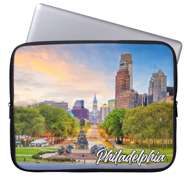 Funda Para Portátil Ciudad de Filadelfia, Pennsylvania, Estados Unidos (Frente)