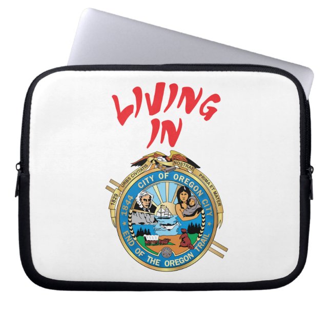 Funda Para Portátil Ciudad de Oregón (Frente)