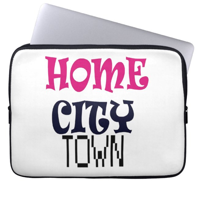Funda Para Portátil Ciudad del Hogar (Frente)