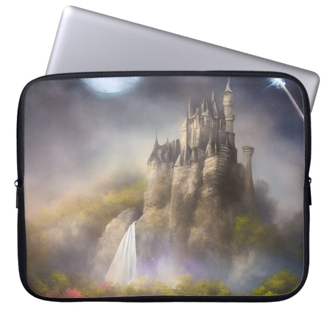 Funda Para Portátil Ciudadela de cascada (Frente)